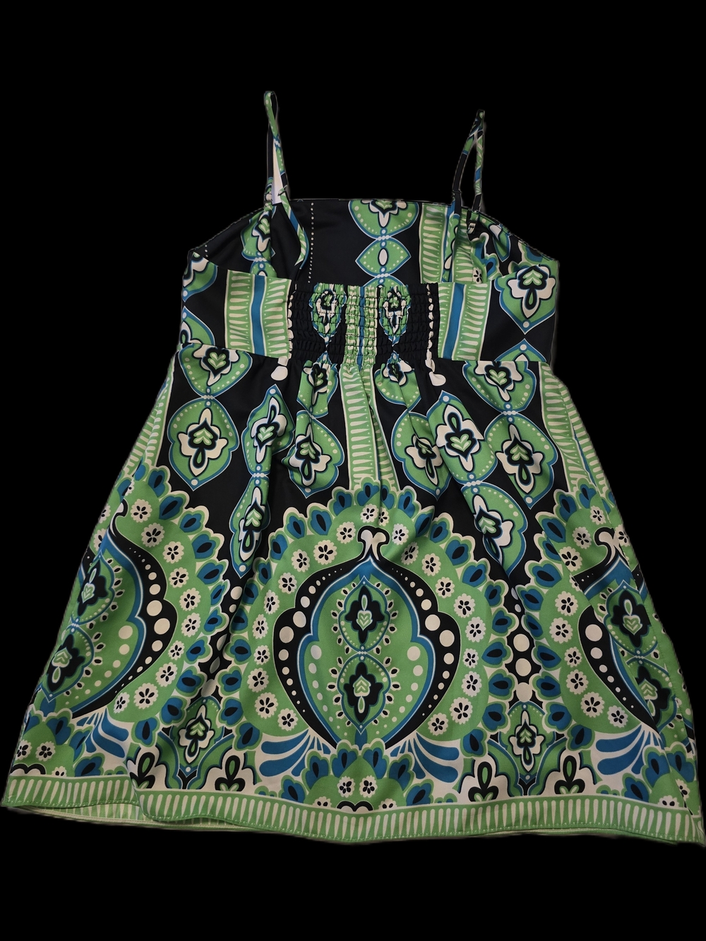 Banana Republic Green and Blue Paisley Tank - Size 4 - Picture 3 of 8